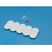 White Gate Arm End Cap