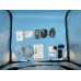 Horizontal laser scanner for vehicle barriers