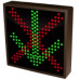 Green Arrow, Red X Sign - Down Arrow, 10x10 Sign, 120-277 VAC