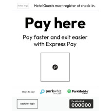 Pay here - Hotel with Flex - White